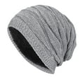 thumbnail image 1 of Fgnfyis Knitted Soft Slouch Winter Hat for Women & Men, Warm Fashion Cap for Cold Days - Winter Hats for Women Grey, 1 of 9