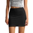 thumbnail image 1 of Fgnfyis Lace Mini Skirt Bodycon Style with Layered Lace Detail Summer Floral Short Pencil Skirt Underskirt for Fashion Black XL, 1 of 6