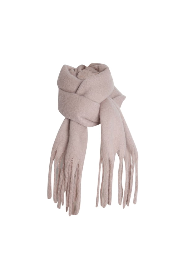 Large Scarf Womens Long Blanket Oversized Winter Fall Warm Big Scarves Wrap Shawl with Fringe Solid Color Coffee