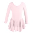 thumbnail image 1 of Fgnfyis Little Girl Dresses Fashion Ballet Long Sleeve Dance Leotard Chiffon Skirt Tutu Gymnastics Girls Dresses Pink 3-4 Years, 1 of 3