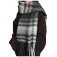 thumbnail image 1 of Fgnfyis Loop Yarn Plaid Scarf for Women Cozy Warm Winter Fashion Soft Textured Wrap Shawl Elegant Everyday Style Grey, 1 of 4