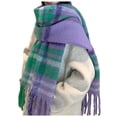 thumbnail image 1 of Fgnfyis Loop Yarn Plaid Scarf for Women Cozy Warm Winter Fashion Soft Textured Wrap Shawl Elegant Everyday Style PP1, 1 of 4