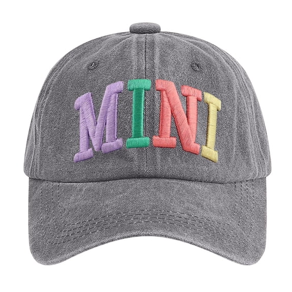 Fgnfyis Mama Hats For Women Adjustable Mini Baseball Caps Funny Mom Idea Grey One Size