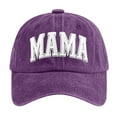 thumbnail image 1 of Fgnfyis Mama Hats For Women Funny Adjustable Mini Baseball Caps Casual Twill Dad Style Hat Purple One Size, 1 of 3