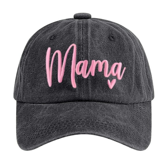 Fgnfyis Mama Hats For Women Funny Adjustable Mini Baseball Caps Cute Mom Life Novelty Dad Hat Black One Size