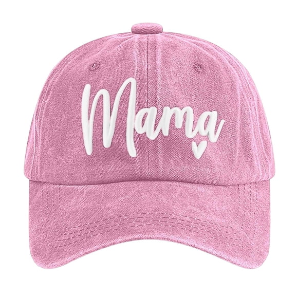 Fgnfyis Mama Hats For Women Funny Adjustable Mini Baseball Caps Cute Mom Life Novelty Dad Hat Pink One Size
