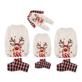 thumbnail image 1 of Fgnfyis Matching Christmas Pajamas for Family Deer Check Print Soft 2 Piece Set Sleepwear Nightwear, 1 of 4