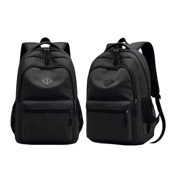 Fgnfyis Men Backpack Black Bookbag 8 Compartments College Travel Lightweight Daypack Travel Backpack for Men Black