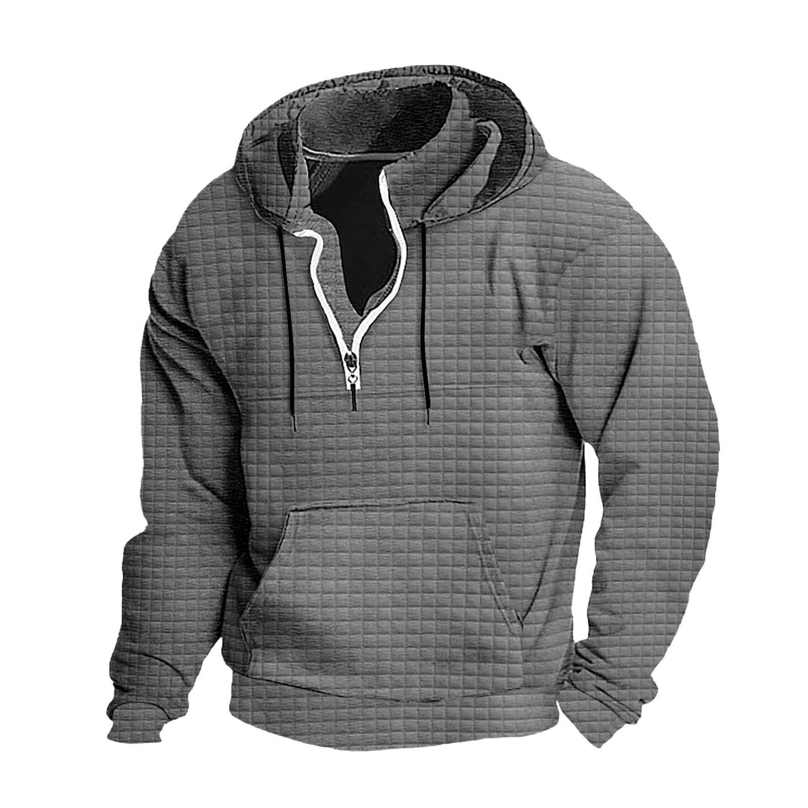 Fashion Men V Neck Long Sleeve Hooded Sweatshirt Men Casual Slim Hoodies Men Tops Tee Shirts Hoodies