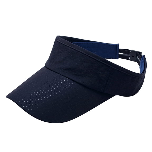 Fgnfyis Men & Women Sports Sun Visor Hats, Breathable Sun Cap for Outdoor Running and Fitness - Mens Hats Navy