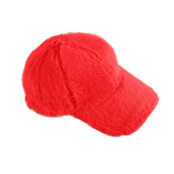 Fgnfyis Men and Women Fashion Autumn Winter Adjustable Baseball Caps Breathable Warm Ear Hats for Men Red