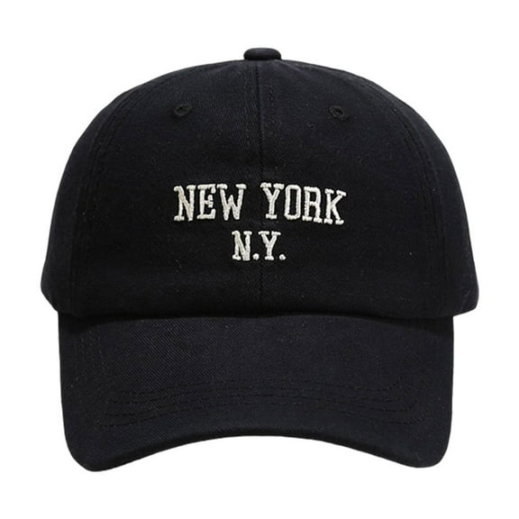 Fgnfyis Men's Adjustable Letter Print Baseball Cap for Outdoor Sports and Casual Fashion Wear Black M