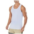 thumbnail image 1 of Fgnfyis Men's Athletic Tank Tops for Summer Sports Fitness Quick Drying Breathable Sleeveless T-Shirt Vest for Basketball Running Outdoor Training Mens Tops White XL, 1 of 6