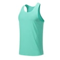thumbnail image 1 of Fgnfyis Men's Athletic Tank Tops for Summer Sports Fitness Quick Drying Breathable Sleeveless T-Shirt Vest for Basketball Running Outdoor Training Mens Tops Green XXL, 1 of 9