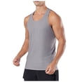 thumbnail image 1 of Fgnfyis Men's Athletic Tank Tops for Summer Sports Fitness Quick Drying Breathable Sleeveless T-Shirt Vest for Basketball Running Outdoor Training Mens Tops Grey S, 1 of 6