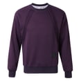 thumbnail image 1 of Fgnfyis Men's Autumn Design Sense Fashion Round Neck Sweater Mens Crewneck Sweatshirt Purple XL, 1 of 7