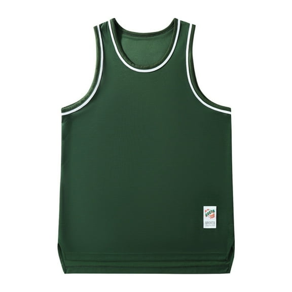 Fgnfyis Men's Breathable Fitness Tank Top Sleek Sleeveless Workout Vest for Active Comfortable Sports Wear for Gym and Outdoor Activities Mens Tank Tops Dark Green S