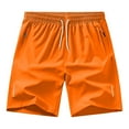 thumbnail image 1 of Fgnfyis Men's Casual Shorts for Everyday Wear Straight Cut Solid Color Design for Spring Summer and Fall Ideal for T Shirt Pairing Easy Care Fabric Men's Shorts Orange XL, 1 of 3