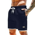 thumbnail image 1 of Fgnfyis Men's Casual Shorts Summer Comfortable Breathable Loose Fit Fashionable Two Layer Design Versatile Daily Wear Lightweight Men's Shorts BU1 XXXXXL, 1 of 4