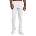 thumbnail image 1 of Fgnfyis Men's Casual Solid Color Elastic Casual Business Pants Fashion Pants Men's Pants Mens Cargo Pants White L, 1 of 9