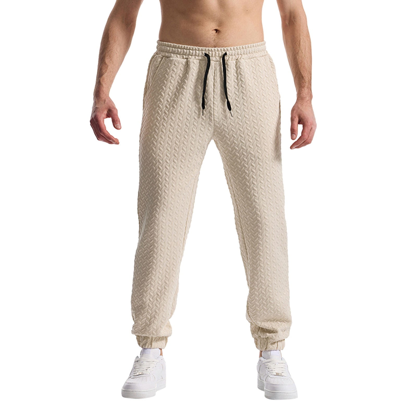 Summer Casual Pants Men Straight Trousers High-Quality Fabric