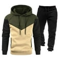 thumbnail image 1 of Fgnfyis Men's Casual Tracksuit Set Long Sleeve Full Zip Running Jogging Athletic Sweat Suits Men's Suits Army Green L, 1 of 2