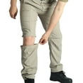 thumbnail image 1 of Fgnfyis Men's Convertible Hiking Pants Lightweight Zip off Breathable Cargo Pants for Outdoor Fishing Trousers for Men Khaki XXL, 1 of 9