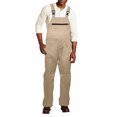 thumbnail image 1 of Fgnfyis Men's Denim Bib Overalls Mens Relaxed Fit Overalls Workwear with Adjustable Straps and Convenient Tool Pockets Matching Sets Men Clothing Khaki XXL, 1 of 4