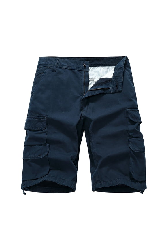 Men's Drawstring Cargo Shorts Short Men's Cargo Trousers Available in Many Different Colours Shorts for Men Blue 40