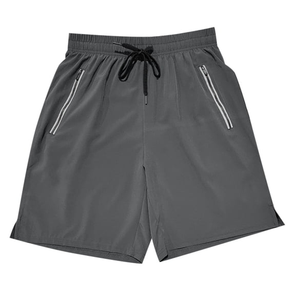 Fgnfyis Men's Gym Shorts Linerless 5 Shorts for Men Dark Gray XL