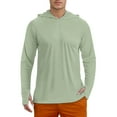 thumbnail image 1 of Fgnfyis Men's Hoodies & Sweatshirts Lightweight Casual Pullover Hoodie for Everyday Wear Comfortable Long Sleeve Breathable Streetwear Ideal for Spring and Relaxed Outings Sweatshirt for Men Green XL, 1 of 7
