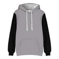 thumbnail image 1 of Fgnfyis Men's Hoodies & Sweatshirts Versatile Colorblocking Casual Drawstring Sport Sweatshirt for Active Mens Hoodie Dark Gray S, 1 of 3