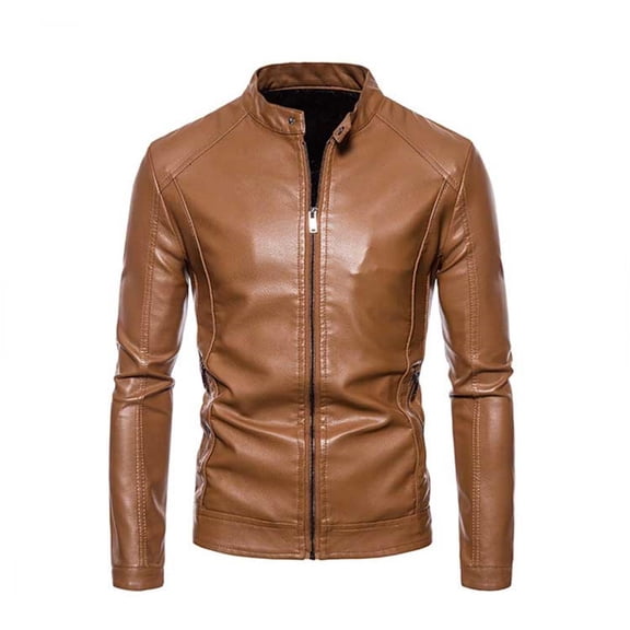Fgnfyis Men's Jacket Slim Fit Border Autumn Winter Motorcycle Casual Jacket Mens Jackets Gold XXXXL