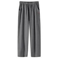 thumbnail image 1 of Fgnfyis Men's Joggers Sweatpants Open Bottom Straight Leg Casual Loose Fit Running Athletic Jer Sey Pants with Pockets Pants for Men Grey_Without Drawstring XXXL, 1 of 5