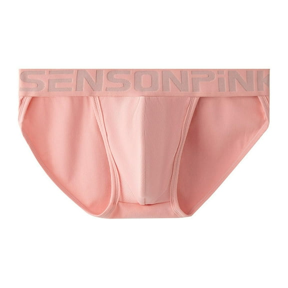 Fgnfyis Men's Mid Rise Shorts Comfortable Fashionable Breathable A Underwear Thread Design Shorts Men's Boxer Briefs Pink L