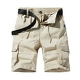thumbnail image 1 of Fgnfyis Men's Shorts Casual Denim Shorts with Pockets Plus Size Men Shorts White 36, 1 of 3
