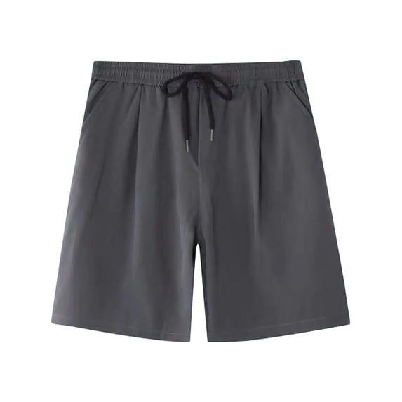 Fgnfyis Men's Shorts with Deep Pockets Loose Fit Casual Shorts for Running Workout Training Basketball Shorts for Men Dark Gray XXL