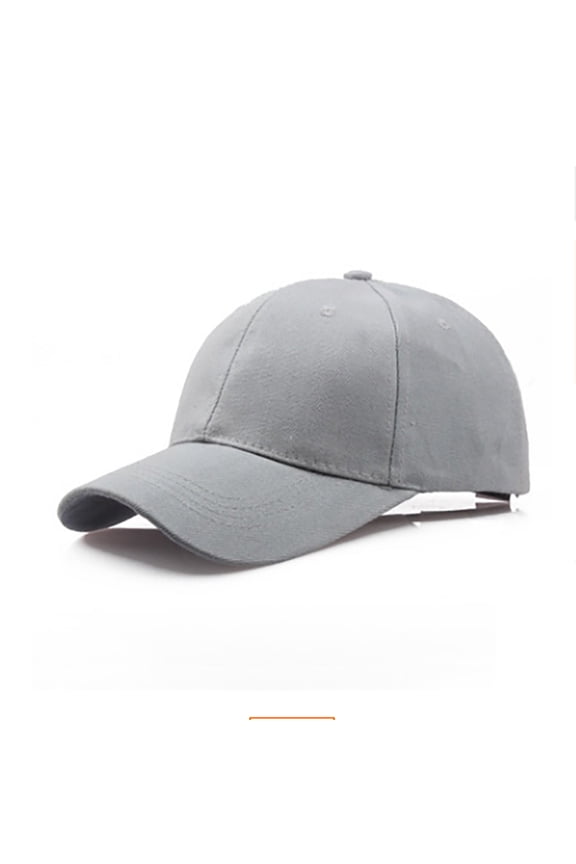 Men's Solid Color Light Board Baseball Cap Outdoor Sun Hat Mens Hats Grey