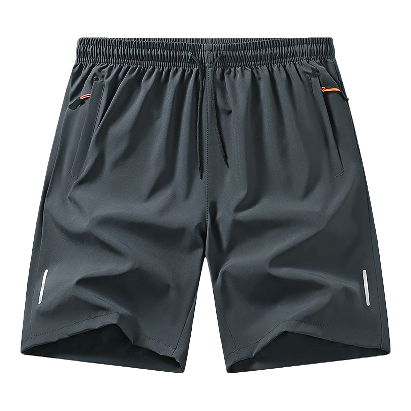 Mens Black Cotton Shorts With Zippered Pockets Urbann Vibe Slim Fit Breathable Summer Casual Wear main image 1
