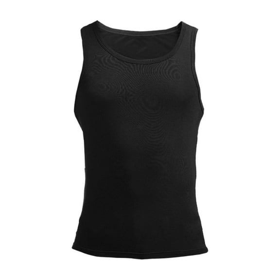 Fgnfyis Men's Tank Tops Comfortable Stylish Durable Spandex Blend Tanks for Men Breathable Lightweight Athletic Wear for Gym and Casual Use Mens Clothing Black XXL