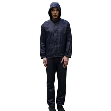 Fgnfyis Men's and Women's Models Hiking Labor Insurance Raincoat Traffic Sanitation with Reflective Raincoat Rain Pants Suit Two Piece Sets for Men Navy XXL