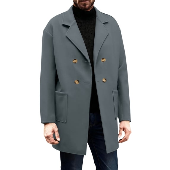 Fgnfyis Mens Coat Outdoor Casual Wool Blend Anorak Jacket for Versatile Wear Stylish and Functional Design for Everyday Adventures Jacket for Men GY2 L