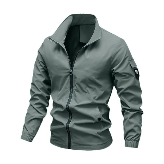 Fgnfyis Mens Coats Spring Autumn Thin Loose High Street Business Casual Workwear Coat Mens Jackets Mint Green XXL