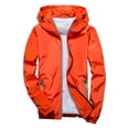 thumbnail image 1 of Fgnfyis Mens Coats and Jackets Unisex Casual Outdoor Sports Jacket Lightweight Water Windbreaker for All Seasons Mens Winter Jacket Orange XL, 1 of 3
