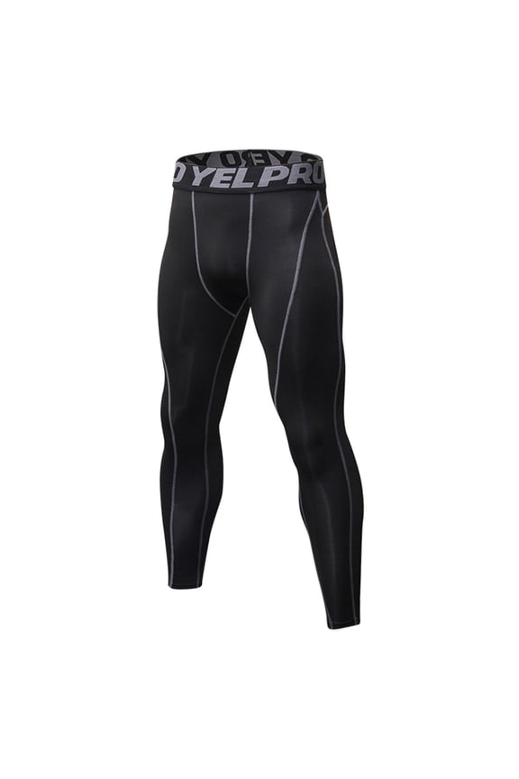 Mens Exercise Tight Fitness Running Stretch Basketball Base Training Compression Pants Fitness Pants Mens Pants Silver M