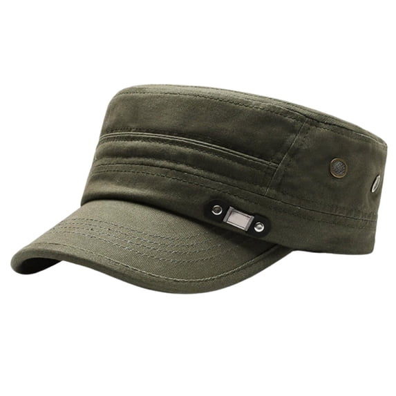 Fgnfyis Mens Hat Men's Flat Cap All Season Outdoor Fishing and Travel Hat Breathable Casual Green