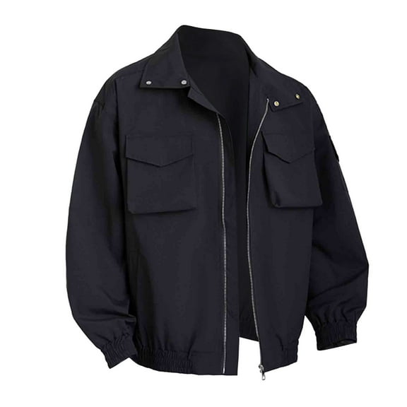 Fgnfyis Mens Jacket Mens Autumn Lapel Casual Versatile Fashion Jacket Lightweight Comfortable Outerwear for Daily Wear Coats for Men Black S