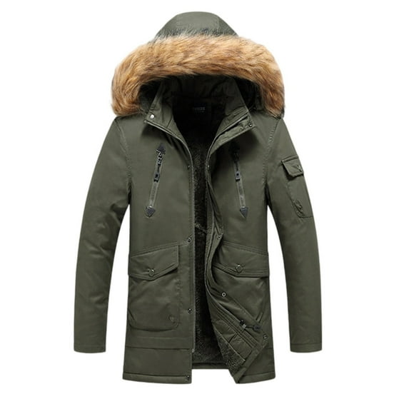 Fgnfyis Mens Jackets Lightweight Casual Jacket Outdoor Windbreaker Softshell Lined Hooded Sport Coat for Hiking Travel Mens Winter Coats Green XL