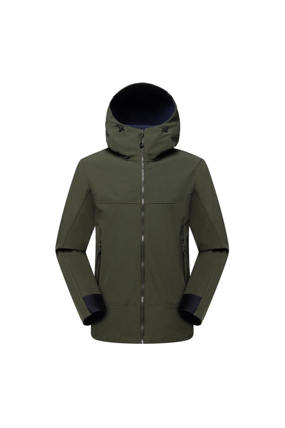 Mens Jackets Soft Hardshell Windproof Mountaineering Coat Mens Jackets Casual Stylish Green XXXL