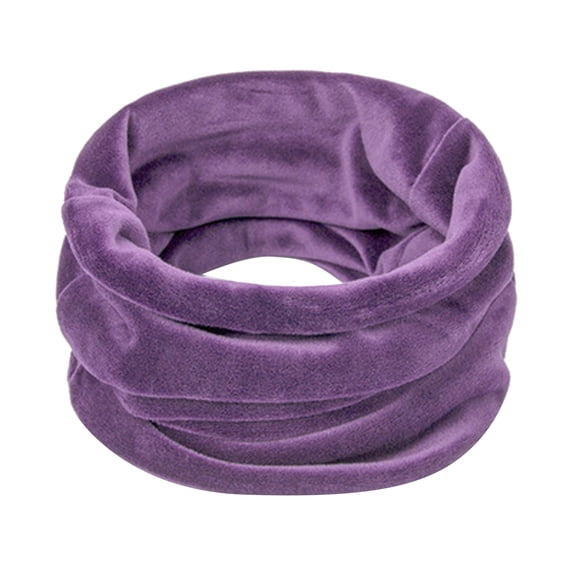 HJYCHN Neck Gaiter Winter Ski Neck Protector Windproof Thickened Neck Scarf for Women Women's Fashion Scarves Purple One Size